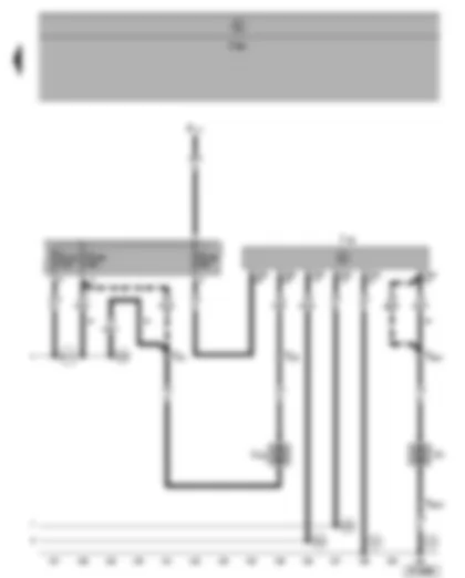 Wiring Diagram  VW SHARAN 2002 - Radiator fan relay - radiator fan