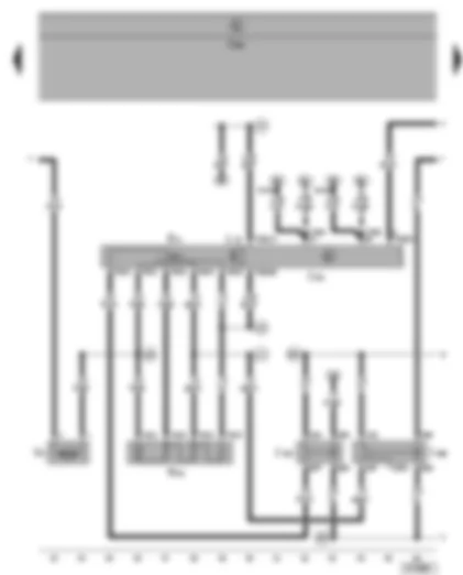 Электросхемa  VW SHARAN 2002 - Блок управления климатической установки - переключатель приточного вентилятора - приточный вентилятор - реле вентилятора - реле приточного вентилятора (скорость 2)