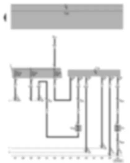 Wiring Diagram  VW SHARAN 2003 - Radiator fan relay - radiator fan
