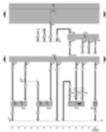Wiring Diagram  VW SHARAN 2003 - Motronic control unit - accelerator position sender - knock sensors