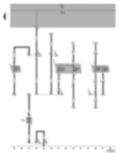 Wiring Diagram  VW SHARAN 2006 - Battery fuse holder - continued coolant circulation pump