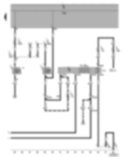 Wiring Diagram  VW SHARAN 2003 - Pre-selection clock/ digital clock