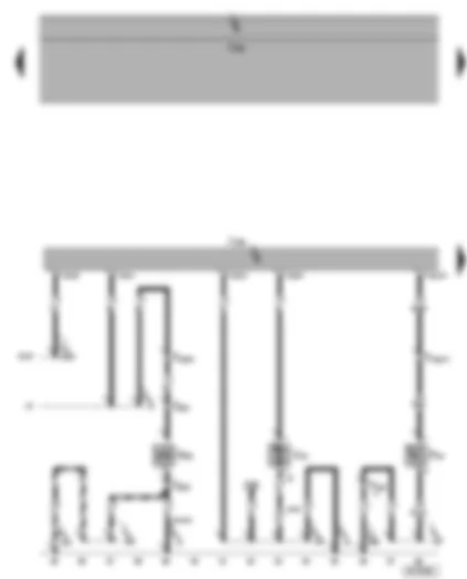 Электросхемa  VW SHARAN 2008 - Блок управления вентилятора радиатора - термодатчик вкл. вентилятора после выкл. двигателя - насос системы прокачки ОЖ после выкл. двигателя - электромагнитная муфта компрессора климатической установки