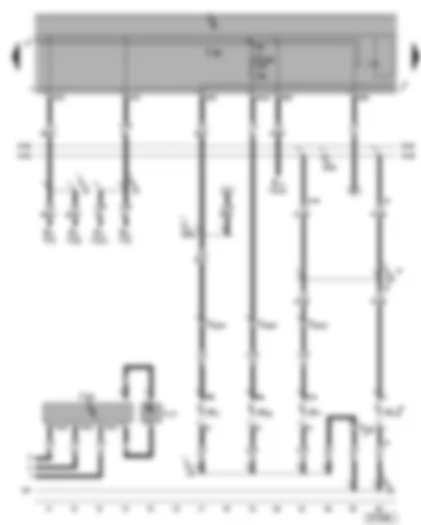 Wiring Diagram  VW SHARAN 2006 - Light switch - rear fog light switch - fog light switch