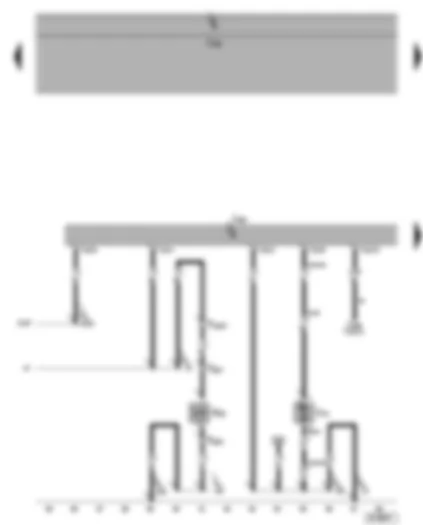Электросхемa  VW SHARAN 2004 - Блок управления вентилятора радиатора - насос системы прокачки ОЖ после выкл. двигателя - электромагнитная муфта компрессора климатической установки