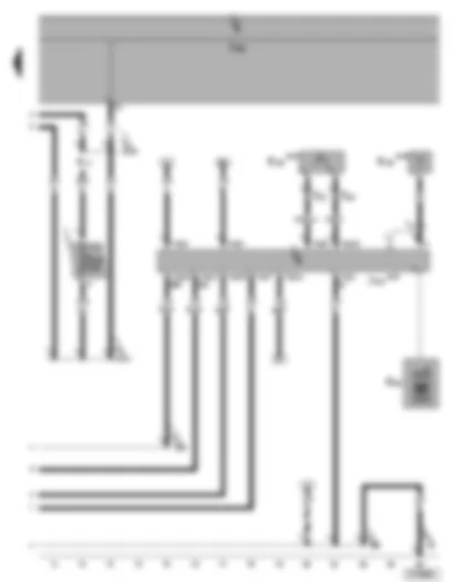 Wiring Diagram  VW SHARAN 2004 - Operating electronics control unit - telephone microphone - telephone aerial - mobile telephone (Handy)