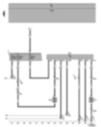 Wiring Diagram  VW SHARAN 2010 - Radiator fan relay - radiator fan