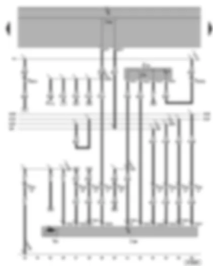 Wiring Diagram  VW SHARAN 2005 - Rear right window regulator switch - in door - rear right window regulator control unit