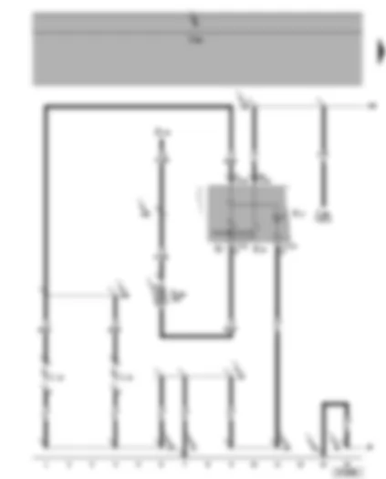 Wiring Diagram  VW SHARAN 2005 - Fog light switch - rear fog light switch - fog light