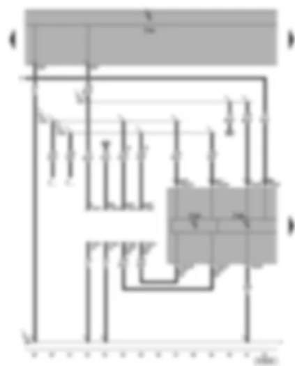 Wiring Diagram  VW SHARAN 2001 - Dash panel insert - self-diagnosis connection