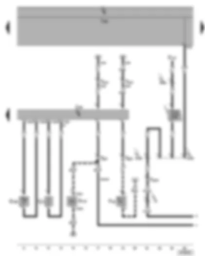 Wiring Diagram  VW SHARAN 2003 - Pre-selection clock/ digital clock