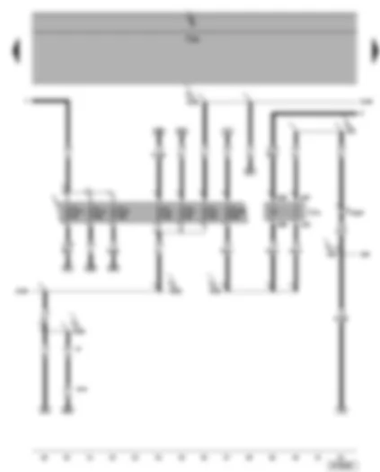 Wiring Diagram  VW SHARAN 2008 - Motronic control unit - ignition system