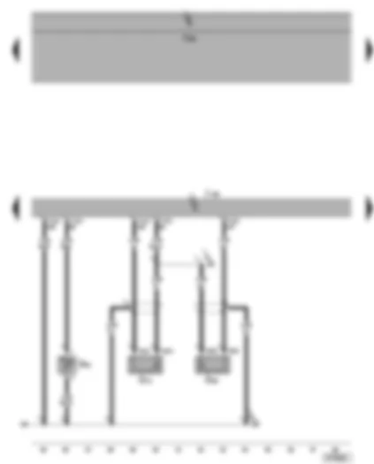 Wiring Diagram  VW SHARAN 2010 - Motronic control unit - injectors - lambda probe after catalytic converter