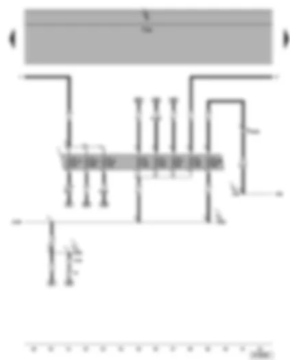 Wiring Diagram  VW SHARAN 2006 - Motronic control unit - ignition system