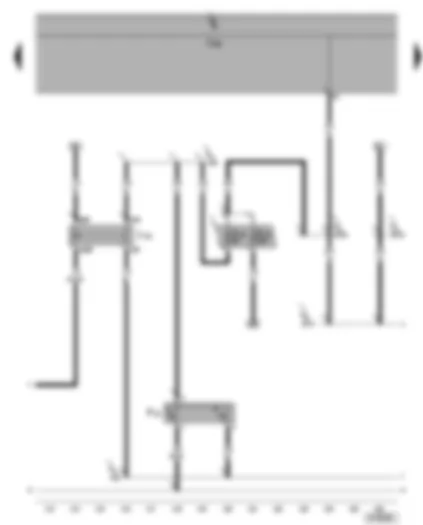Wiring Diagram  VW SHARAN 2003 - Radiator fan 2nd speed relay - radiator fan thermo-switch