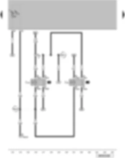 Wiring Diagram  VW SPACE FOX 2007 - Radiator fan relay - radiator fan 2nd speed relay