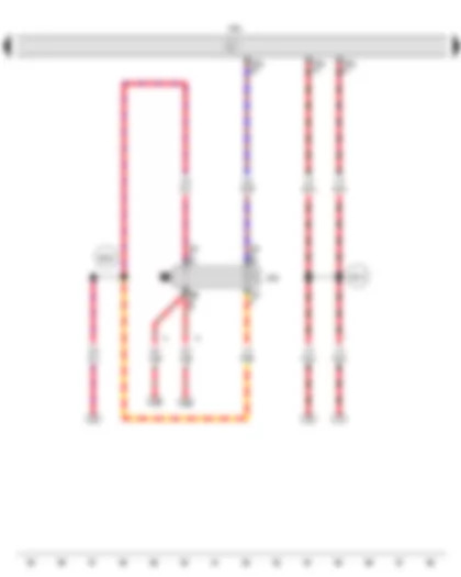 Wiring Diagram  VW SPACE FOX 2012 - Fresh air blower and radiator fan relay - Engine control unit