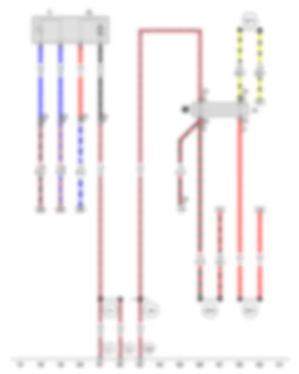 Wiring Diagram  VW SPACE FOX 2012 - Fuel gauge sender - Fuel system pressurisation pump - X-contact relief relay