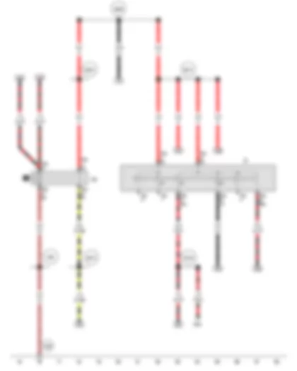 Wiring Diagram  VW SPACE FOX 2012 - Ignition/starter switch - X-contact relief relay