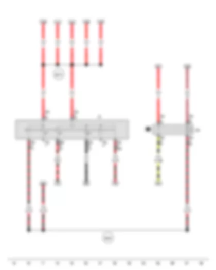 Wiring Diagram  VW SPACE FOX 2012 - Ignition/starter switch - X-contact relief relay