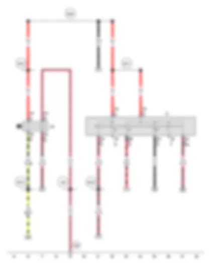 Wiring Diagram  VW SPACE FOX 2012 - Ignition/starter switch - X-contact relief relay