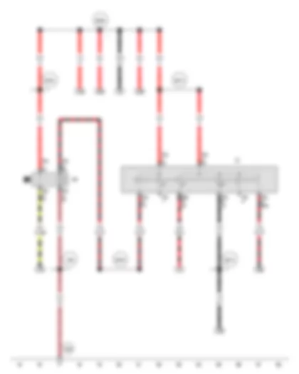 Wiring Diagram  VW SPACE FOX 2012 - Ignition/starter switch - X-contact relief relay