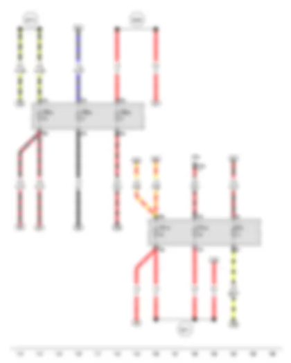 Wiring Diagram  VW SPACE FOX 2012 - Fuse 2 on fuse holder C - Fuse 15 on fuse holder C - Fuse 16 on fuse holder C - Fuse 28 on fuse holder B - Fuse 38 on fuse holder B - Fuse 42 on fuse holder B