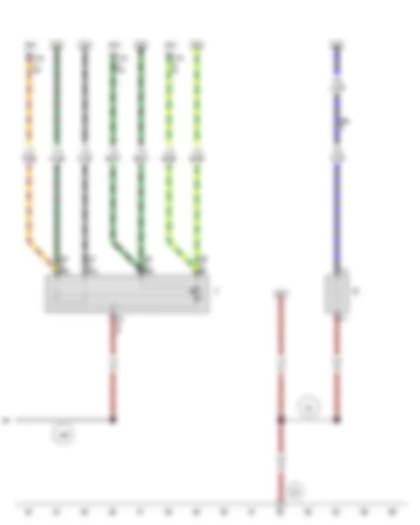 Wiring Diagram  VW SPACE FOX 2012 - Windscreen wiper motor - Heated rear window