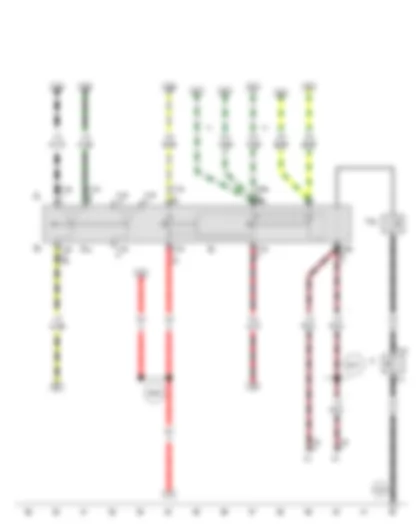 Wiring Diagram  VW SPACE FOX 2012 - Light switch - Turn signal switch - Headlight dipper and flasher switch - Parking light switch - Horn plate - Horn activation contact ring
