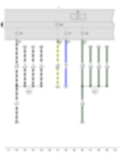 Wiring Diagram  VW SPACE FOX 2012 - Rev. counter - Control unit in dash panel insert - Dash panel insert - Alternator warning lamp - Left turn signal warning lamp - Right turn signal warning lamp