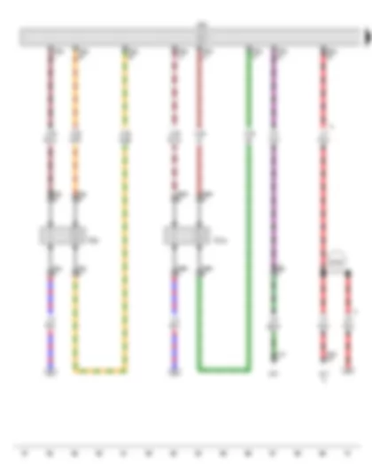 Wiring Diagram  VW SPACE FOX 2013 - Lambda probe - Lambda probe after catalytic converter - Engine control unit