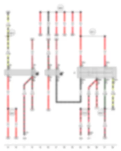 Wiring Diagram  VW SPACE FOX 2013 - Ignition/starter switch - X-contact relief relay - Terminal 15 relief relay