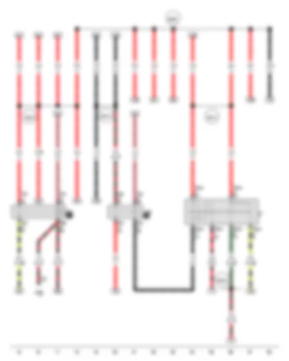 Wiring Diagram  VW SPACE FOX 2013 - Ignition/starter switch - X-contact relief relay - Terminal 15 relief relay