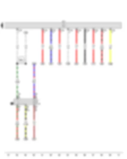 Wiring Diagram  VW SPACE FOX 2013 - Fog light relay - Control unit for lighting and wiper functions