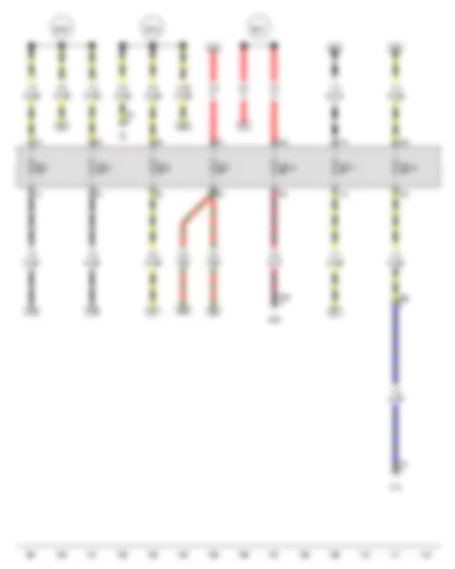 Wiring Diagram  VW SPACE FOX 2013 - Fuse 1 on fuse holder C - Fuse 2 on fuse holder C - Fuse 3 on fuse holder C - Fuse 7 on fuse holder C - Fuse 16 on fuse holder C - Fuse 17 on fuse holder C - Fuse 18 on fuse holder C