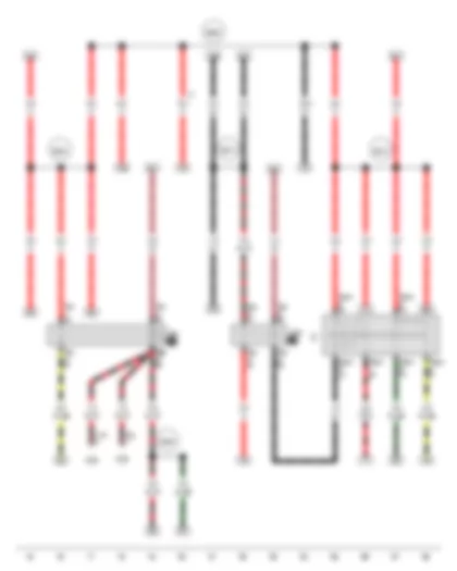 Wiring Diagram  VW SPACE FOX 2013 - Ignition/starter switch - X-contact relief relay - Terminal 15 relief relay