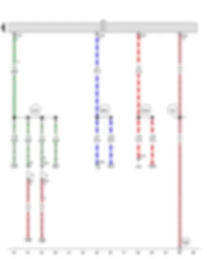 Wiring Diagram  VW SPACE FOX 2013 - Control unit for lighting and wiper functions - Number plate light