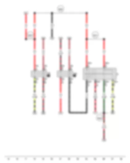 Wiring Diagram  VW SPACE FOX 2013 - Ignition/starter switch - X-contact relief relay - Terminal 15 relief relay
