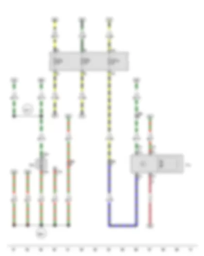 Wiring Diagram  VW SPACE FOX 2013 - Rear window wiper motor - Windscreen and rear window washer pump
