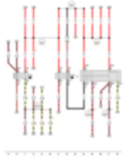 Wiring Diagram  VW SPACE FOX 2014 - Ignition/starter switch - X-contact relief relay - Terminal 15 relief relay