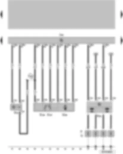 Wiring Diagram  VW SURAN 2011 - Engine speed sender Accelerator throttle valve control 