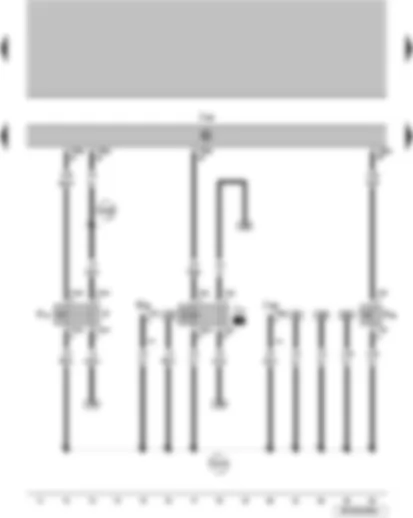 Wiring Diagram  VW SURAN 2011 - Brake light switch Clutch pedal switch Brake pedal switch Fuel pump relay Engine control unit