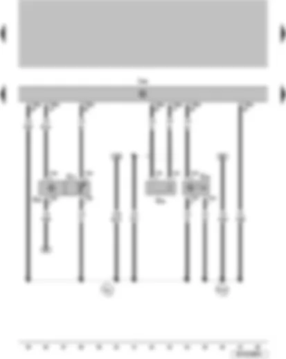 Wiring Diagram  VW SURAN 2011 - Hall sender Intake air temperature sender Knock sensor 1 Intake manifold pressure sensor Engine control unit