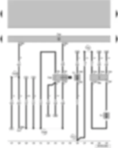 Wiring Diagram  VW SURAN 2011 - Fresh air blower and radiator fan relay Engine control unit Radiator fan series resistor Radiator fan