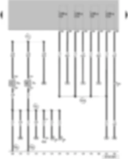 Wiring Diagram  VW SURAN 2011 - Park brake control switch Brake oil level warning contact