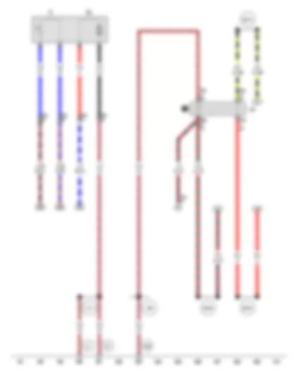 Wiring Diagram  VW SURAN 2012 - Fuel gauge sender - Fuel system pressurisation pump - X-contact relief relay