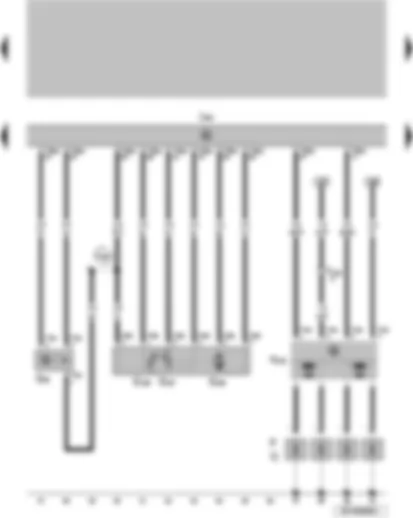 Wiring Diagram  VW SURAN 2011 - Engine speed sender Accelerator throttle valve control 