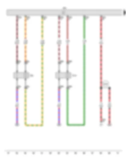 Wiring Diagram  VW SURAN 2012 - Lambda probe - Lambda probe after catalytic converter - Engine control unit