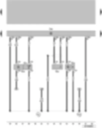 Wiring Diagram  VW SURAN 2011 - Hall sender Intake air temperature sender Knock sensor 1 Intake manifold pressure sensor Engine control unit