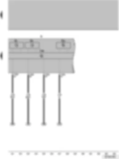 Wiring Diagram  VW SURAN 2011 - Fuel level indicator Coolant temperature indicator Speedometer Control unit w indicator on the combined instrument Combined instrument